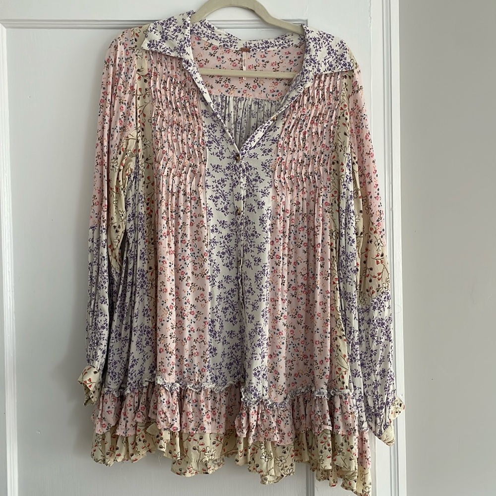 Free People Lost In You Printed Tunic Dress‎